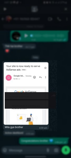 Redacted AdSense activation confirmation